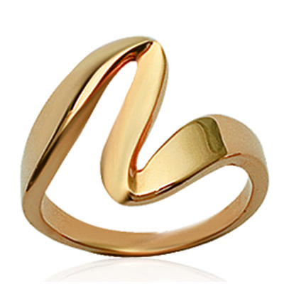 Ring Gold Plated 'Choreography' Golden - 15 Mm