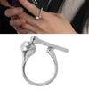 Elegant Designs Muyu Sturdy Alloy Rings Comfortable and Adjustable Portable for Home Accessory Daily Use Casual Wear