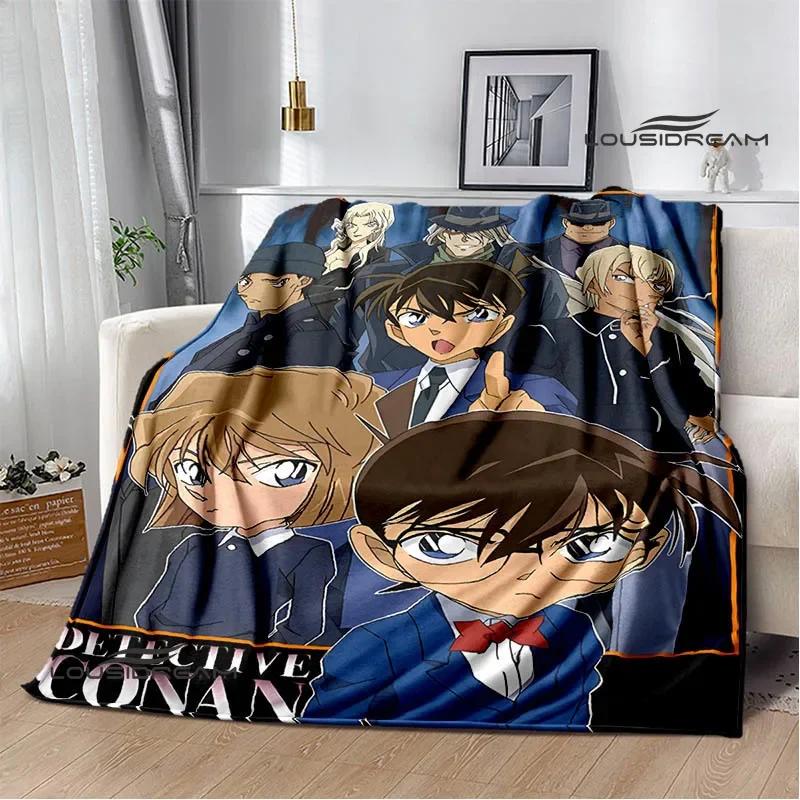 Detective Conan Cartoon Printed Blankets Picnic Blanket Warm Flannel Blankets Home Bed Linings Blankets for Beds Birthday Gift