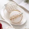 3pcs/set Plastic Christmas Balls Wine Red Velvet Christmas Tree Pendant  Christmas