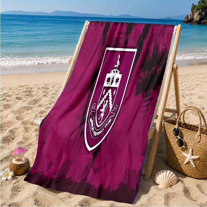 Football Club Burnley Beach Towel Microfiber Beach Towel, Lightweight and Quick-Dry, for Summer Travel, Swimming Pool Fan Birthday Gift