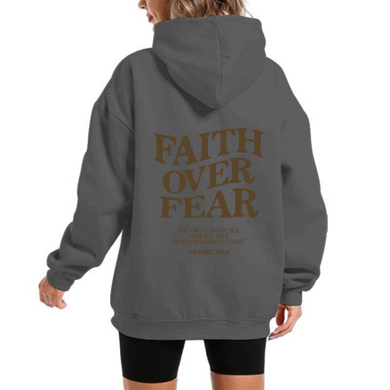 2025 popular men's and women's fleece sweater letter print kangaroo pocket new hooded sweater