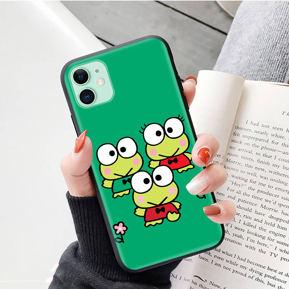 Black Case for Xiaomi Poco X6 X4 M5 M6 F5 F6 C65 C55 C50 C51 C40 Pro Redmi 14C A3X 13C 12C 11T 10A 9C Note 7 6 8A Plus L-8 Cute Keroppi