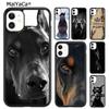 Doberman Dog Guarding Fierce Phone Case Shell For iPhone 17 Air 12 13 16 Pro Max 15 14 Plus Cover Coque