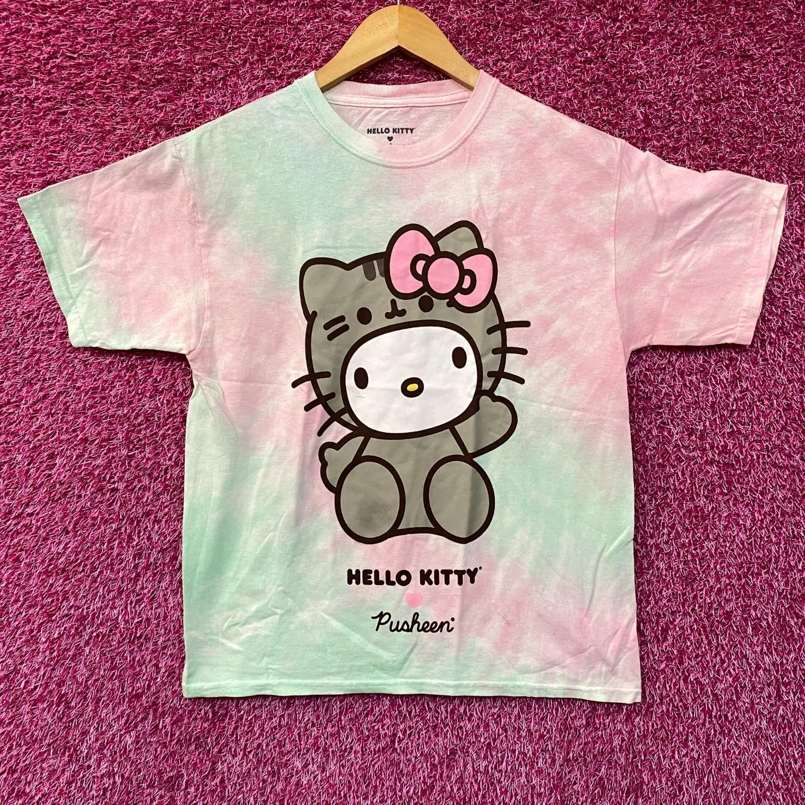 

Футболка Hello Kitty Pusheen Тай-дай Пастельная S