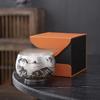 Vergoldete Silber-Teetasse Kreative China-Chic Einzelne Keramik-Teeschale Kulturelle Kreative Tee-Meister-Tasse Geschenkbox Feiertagsgeschenk