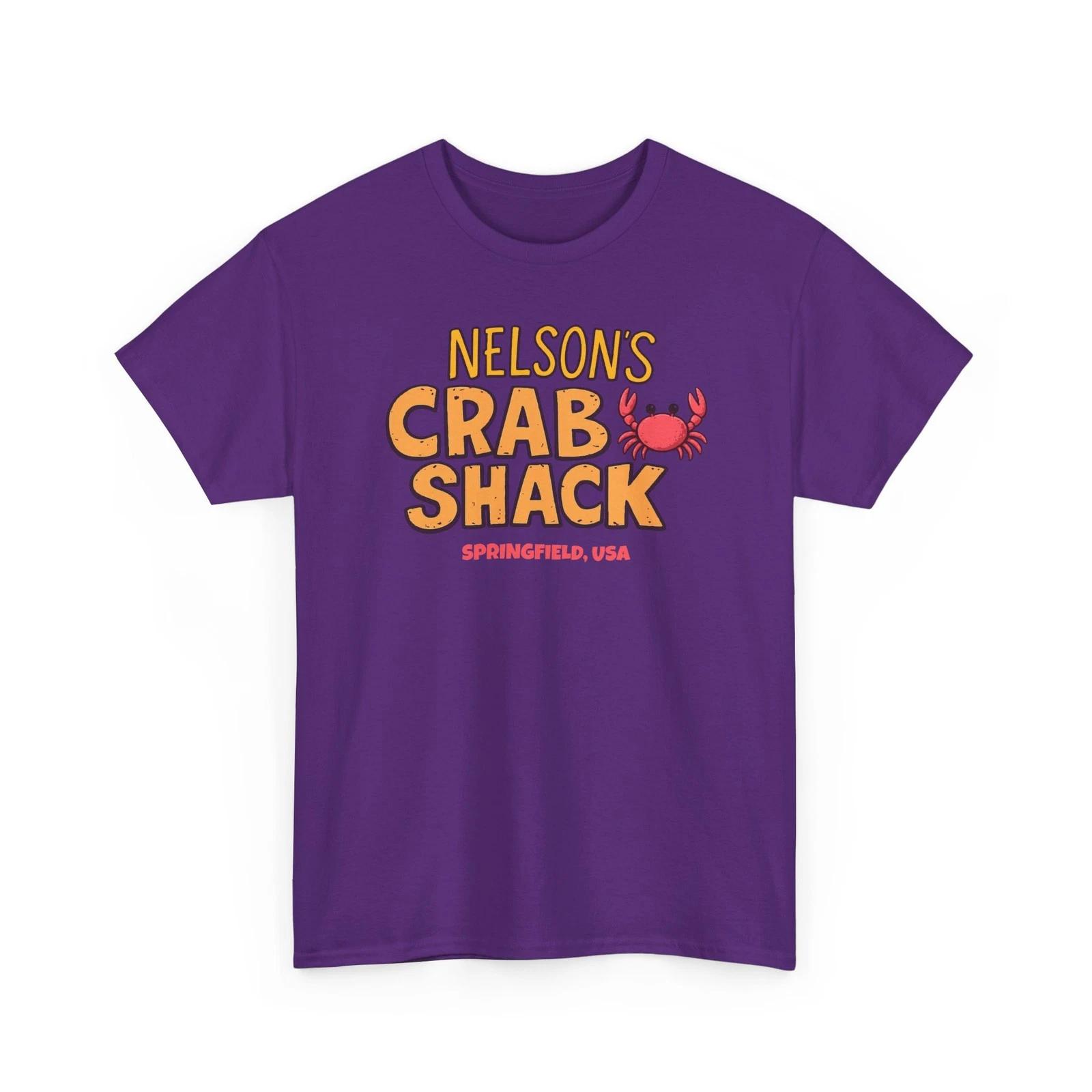 Nelson s Crab Shack - Simpsons Tourist Souvenir Graphic Gildan Cotton Tee S