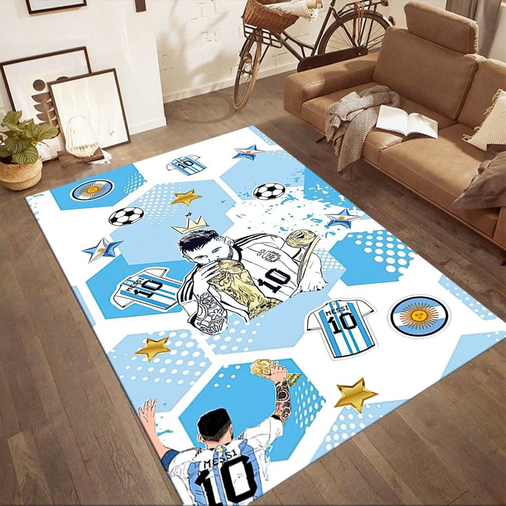 Argentina Football Celebration Square rugs are a great choice for living rooms, bedrooms, home décor, and as gifts.