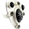 Dolce Vita [F9140] - Silver Black 'Creativity' Designer Ring