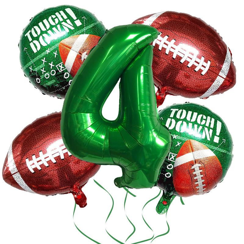 Super Bowl Rugby Aluminum Film Balloon Set Sports Competition Birthday Theme Party Supplies Decoration