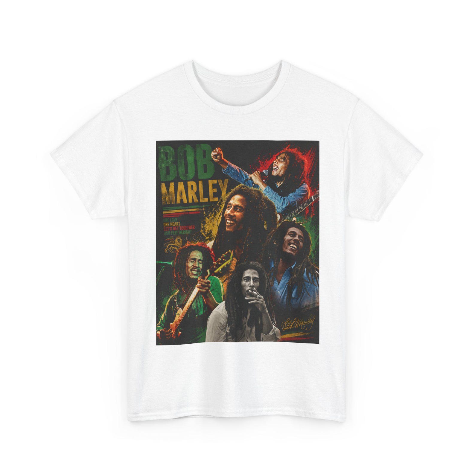 Bob Marleyy / Reggae/ Unisex Heavy Cotton Tee M