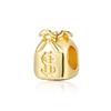 New Gold Plated Star Heart Charm Beads Pendant For Snake Bracelet Necklace DIY Jewelry Making Women Gift Sparkling