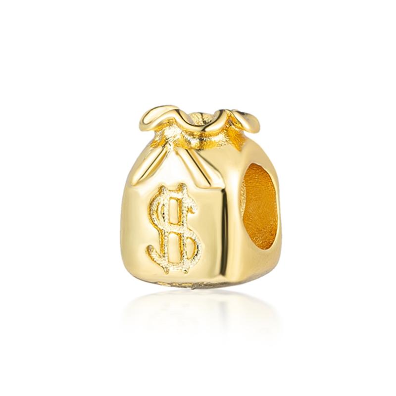 New Gold Plated Star Heart Charm Beads Pendant For Snake Bracelet Necklace DIY Jewelry Making Women Gift Sparkling