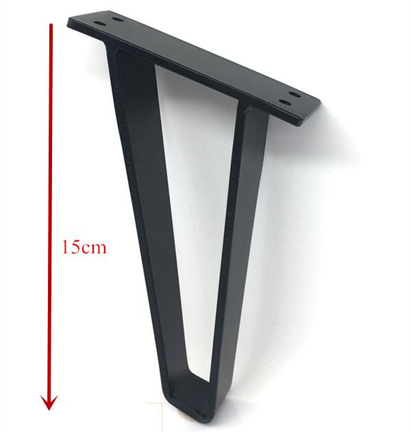 

2pcs U-shaped gold hairpin table Desk leg bracket protector solid iron support leg for furniture Sofa cabinet Chair DIY hardware