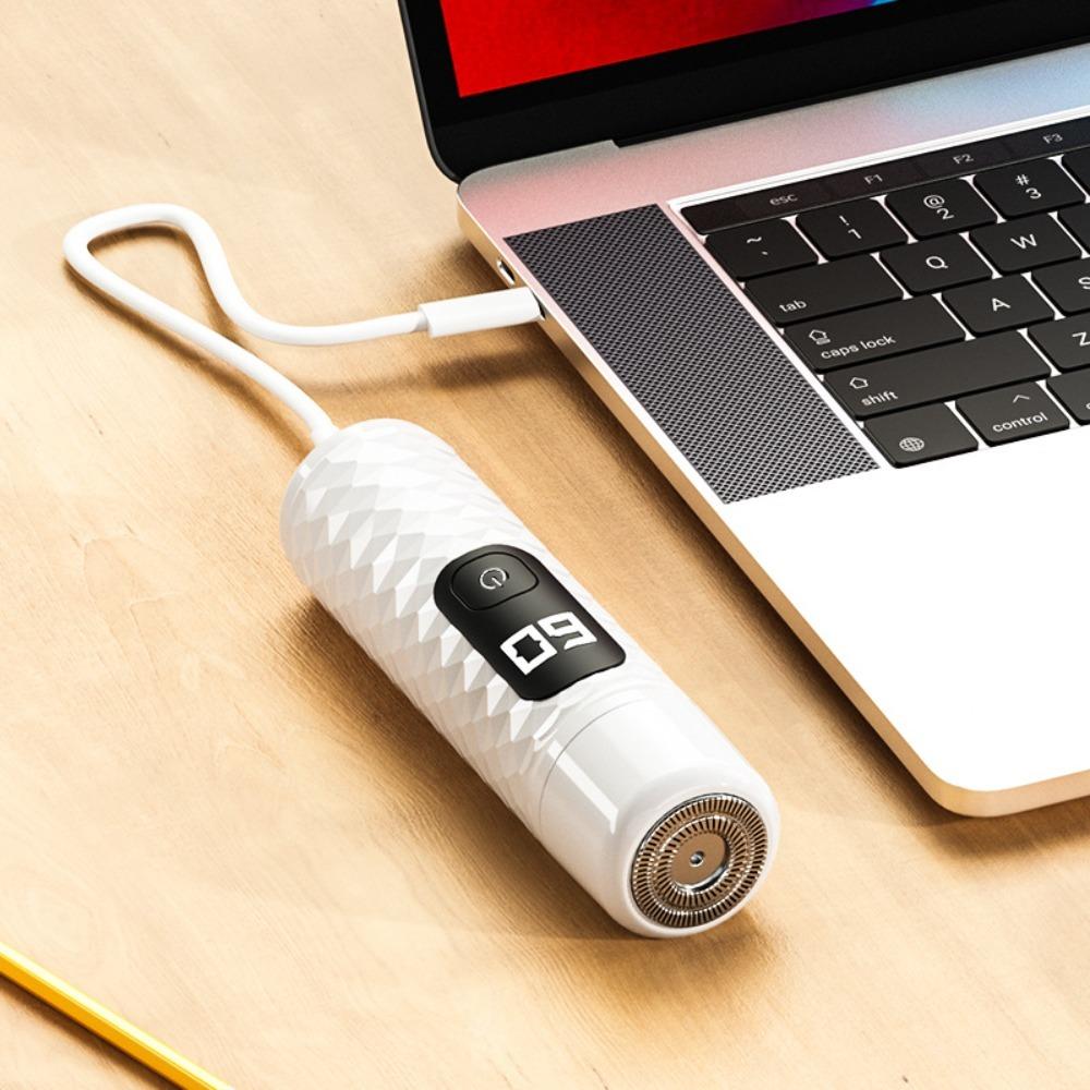 2 In 1 Men's Electric Razor Digital Display Electric Shaver Mini Nostril Cleaning Trimmer  Bathroom