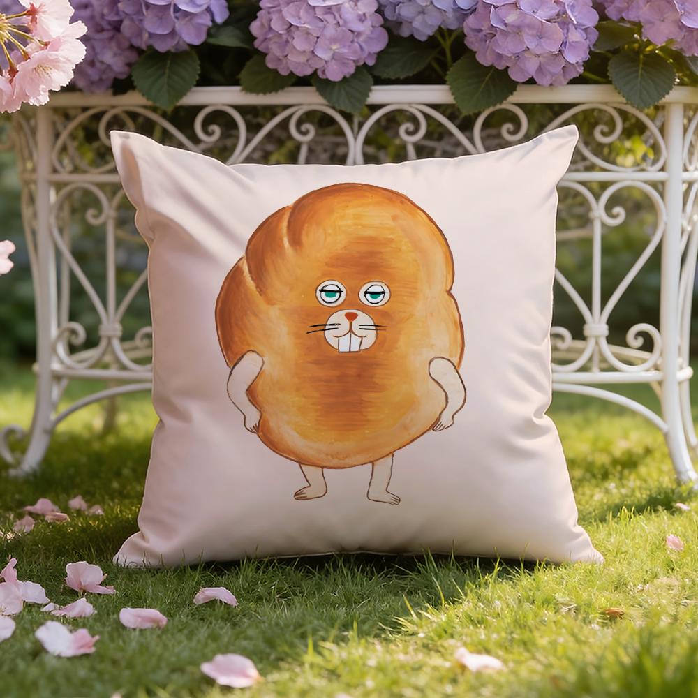 B-Book B-Bread thief cute Cushion Cover Home & Car Dual-Scene Pillow Cover: Reversible for Premium Comfort