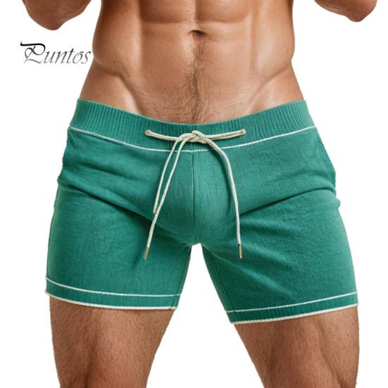 

Мужские повседневные летние шорты, однотонные, уличные, с завязками на талии, дышащие, спортивные шорты для фитнеса, бега, пляжа M зелёный