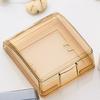Gold Transparent Waterproof Socket Cover – Universal 86 Type Splash-Proof Protective Box for Bathroom.