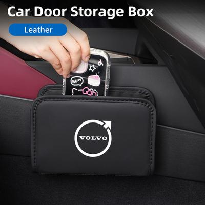 Car Leather Center Organizer For XC60 S60 V40 V60 XC40 V70 XC90 V90 V50 S90 S80 C30 S40 XV40 S70 XC70 Polestar