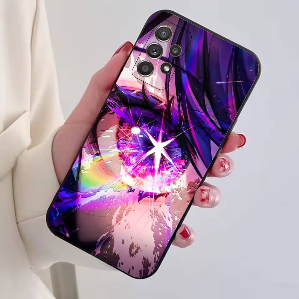 O-Oshi No Ko Anime Ai Hoshino Phone Case Black Silicone Soft For Samsung S25,S24,S21,S22,S23,S30,Ultra,S20,Plus,Fe,Lite
