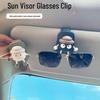 Multi-functional Car Sun Visor Sunglasses Holder Clip