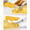 Household Tableware Kitchen Supplies Seal Butter Box Transparent Cover Cheese Storage Box Butter Dish With Lid and Knife