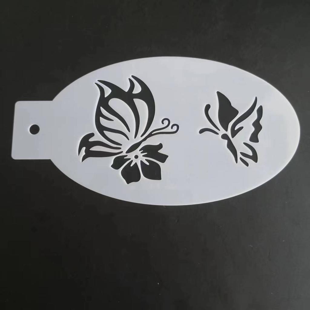 New Face Painting Stencils Templates Professional Body Art Dolphin Deer Butterfly Plastic Makeup Tools