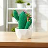 Mini Plantas de Cactus Artificiales en Macetas Cactus Compacto Falso en Maceta