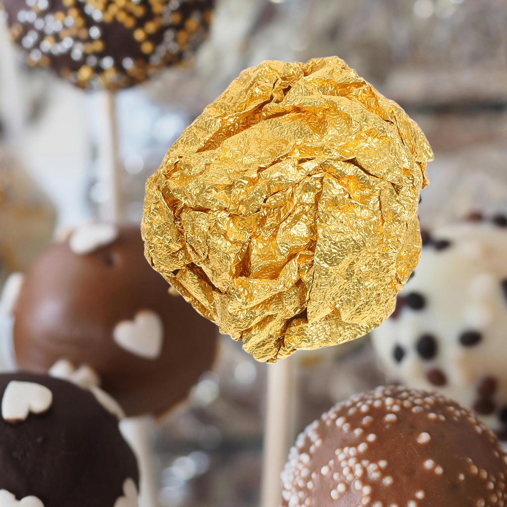 Zlatá fólie Candy balicí papírové obaly na čokoládu Bezpečné Ideální pro dárkové balení Vánoční večírky Více