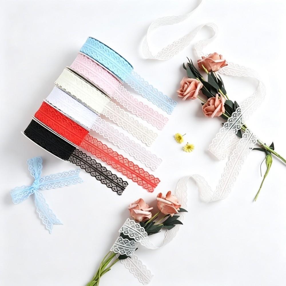 10 Yards Length Embroidered Lace Ribbon 3cm Width DIY Lace Material  For Gift Box