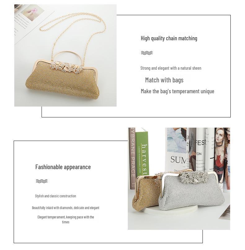 European & American Diamond Bling Evening Shoulder Crossbody Bag