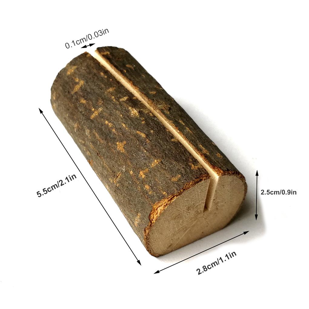 Pack of 20 Creative Table Number Holders Place Card Holders Wedding Decoration Handicraft Article Transverse Groove Place Cards