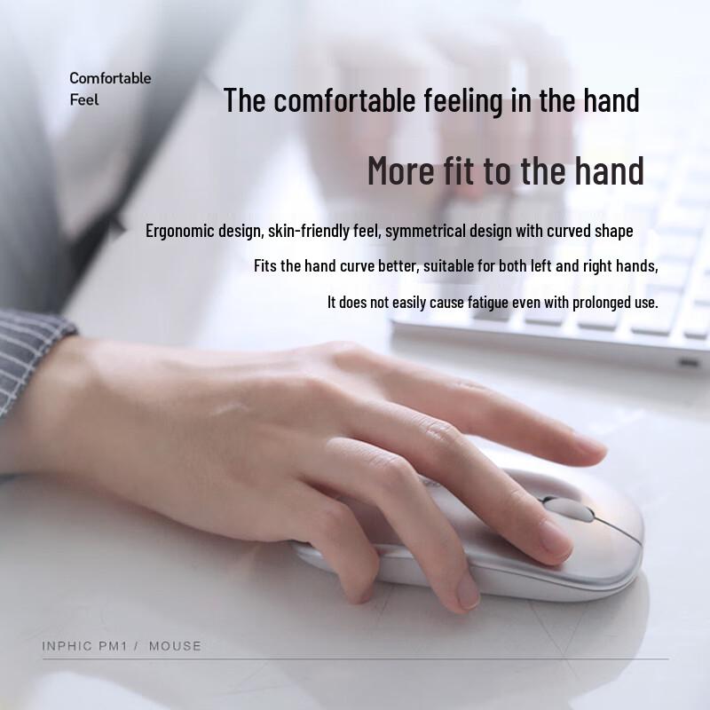 Inphic M1 PRO Wireless Tri-Mode Rechargeable Mouse
