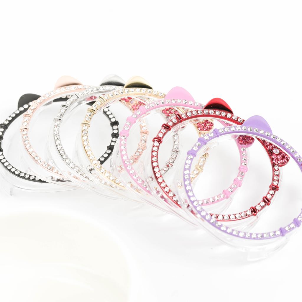 PC Case for Samsung Galaxy Watch 8 40mm 44mm Cute KITTY CAT Diamond Protector Watches Accessories Woman Galaxy Watch8 Cover