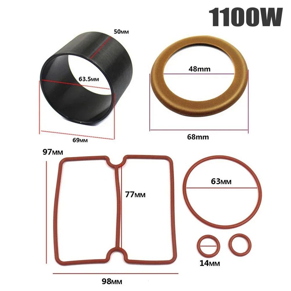 1Set Nitrile Rubber Air Compressor Piston Ring Kit  for Mute Air Compressor Repair