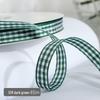 1cm Solid Color Plaid Ribbon for Cake Box Packaging and Decoration