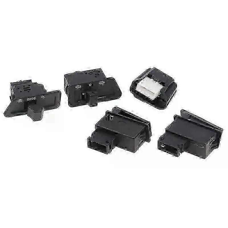 5pcs/set Motorcycle Start Switch Horn Light Turn Signal High Low Beam Button Switch Connecters For Scooter ATV Moped Accessories,zxl