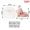 3D Cute Cartoon Bear Silicone Candle Mold DIY Home Decoration Silicone Mold For Resin Teddy Bear Candle Mold