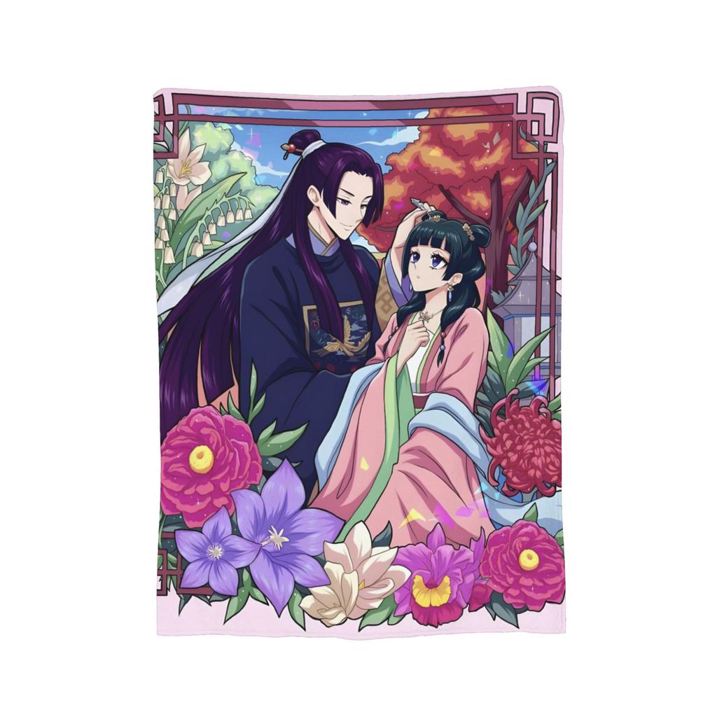 The Apothecary Diaries Anime Maomao Blanket Velvet Autumn/Winter Thin Throw Blankets for Bed Travel Bedding Throws