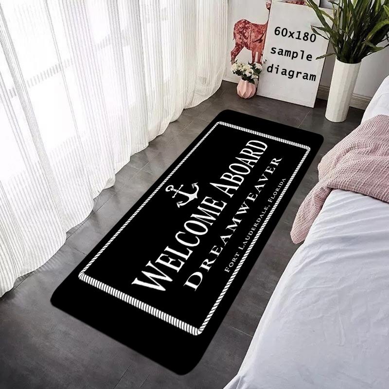 Entrance Doormat Sailor Navigator Anchor Rudder Balcony Rugs Living Room Carpet Foot Mats Bath Rug Floor Mat Non-slip Home Decor