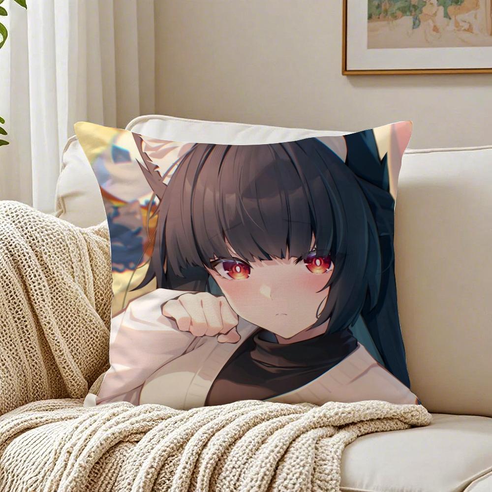 Futuristic Action Chinese Game ZZenless Zone Zero Cushion Cover Pillowcase Antidustmite living Room Sofa Decor Cushion Room