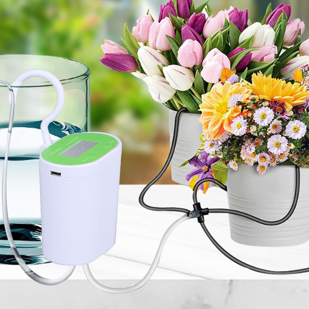 ABS Solar Drip Irrigation Kit Easy Installation Intelligent Timing Lazy Person’s Watering Tool Plant