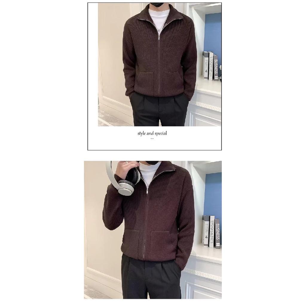Spring 2024 Men's Sweater Patchwork Assorted Colors Skin-Friendly Fabric Fashion Versatile Top Casual Long-Sleeved Bottoming Shirt