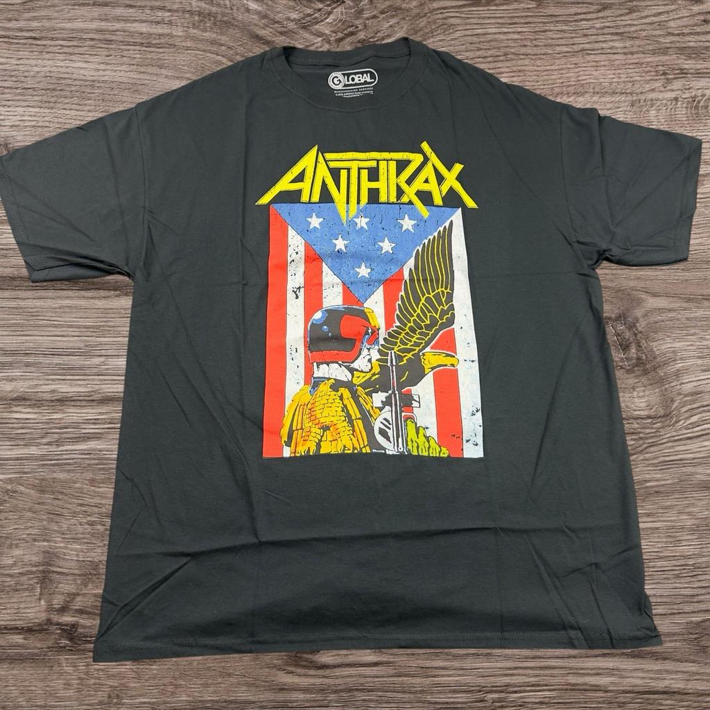 Anthrax Judge Dredd Graphic Adult Size X-Large Unisex T-Shirt
