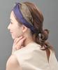VINGTAINE Turban Raffinierte Haare Zweifarbiger Haarreif, Kreuzförmiges Leinen, Accessoire, HB-97-PU