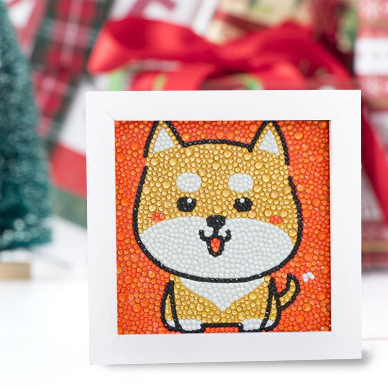 Kids Full Drill 5D Diamond Painting Kit, Cartoon Animal Handmade Diy Diamond Paste Decor Art