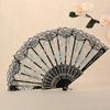 Chinese Folding Fans Lace Hand Fan Lace Folding Fan With Tassel Wedding Cosplay Party Home Decorative Fan Photo Props