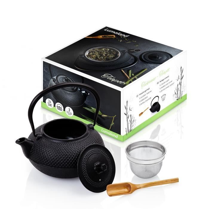 Théière - Lumaland - Fonte - 1,4 L - Accessoires Inclus - Cuillère En Bambou