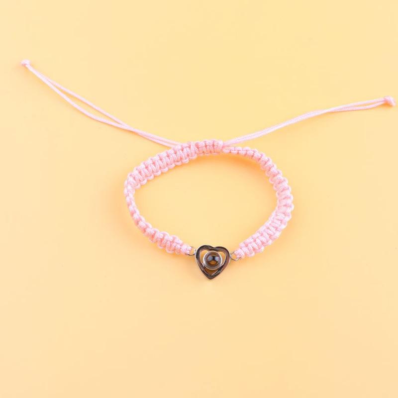 Heart Projection Bracelet: Custom Photo, Unisex Design