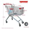 European Herringbone Shopping Cart for Supermarkets and Warehouses